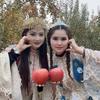 卖苹果的维族姑娘