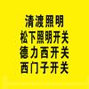 松下灯具开关·德力西轨道插座·西门子开关