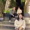 一家三口去旅行