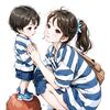 亲子涂涂画画折折