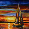 归帆夕照