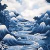 龙聚东海水。