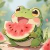 小青蛙吃瓜