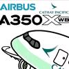 一架国泰航空的空客A350