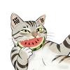 猫爷爱吃瓜
