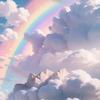 虹在云中