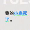 我的小鸟死了。
