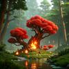 炽焰红林涧