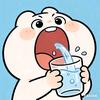 大口喝水水