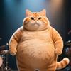 胖猫追剧