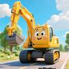 挖掘机工程车动画片