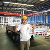 捷工机械 小黄帽折叠高栏推拉车棚