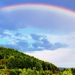 彩虹自然风景 头像图片