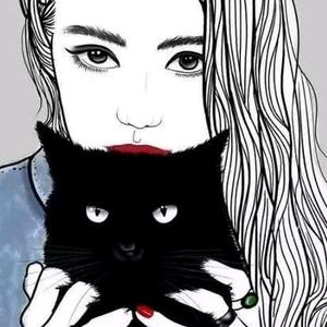 微笑抑郁&猫头像