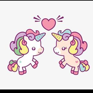 阳光彩虹小白马头像