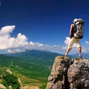 微信吉利头像徒步登山图片