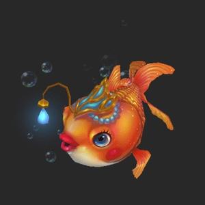 美的冒泡儿的鱼