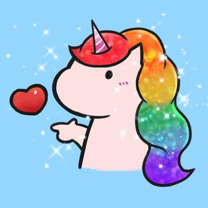 独角兽简笔画头像