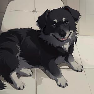 安静的狗狗头像