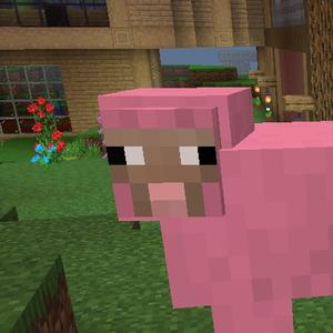我的世界小粉羊头像