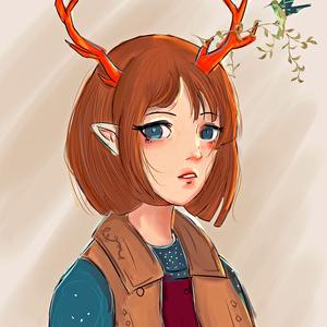 手翻书动画小叶头像