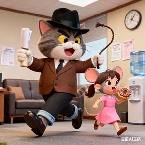 职场版猫和老鼠头像