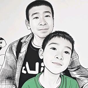 父子戏说古诗文头像