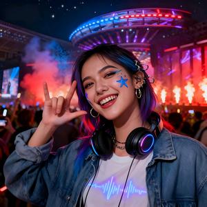 炫彩音浪甜心头像