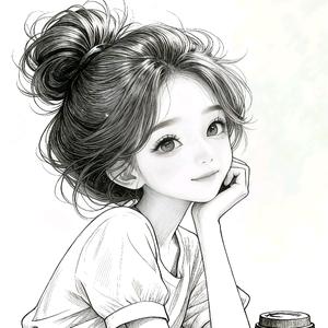 涵涵的手绘画头像