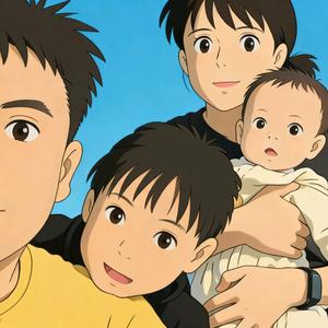 六哥陪娃搞事情头像