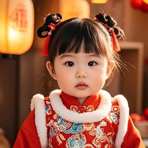 萌娃开心唱歌头像