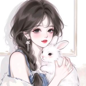 爱唱歌的兔子头像
