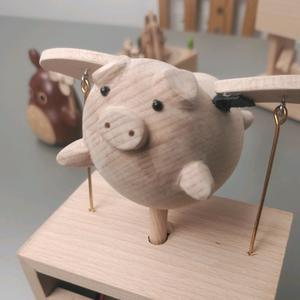 潘叔手做（小飞猪木质）头像