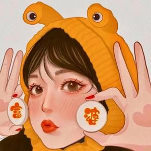 卷发小王爱烫发头像