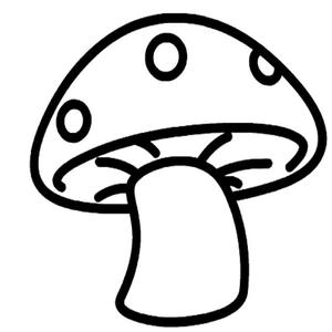 毒蘑菇简笔画图片大全图片